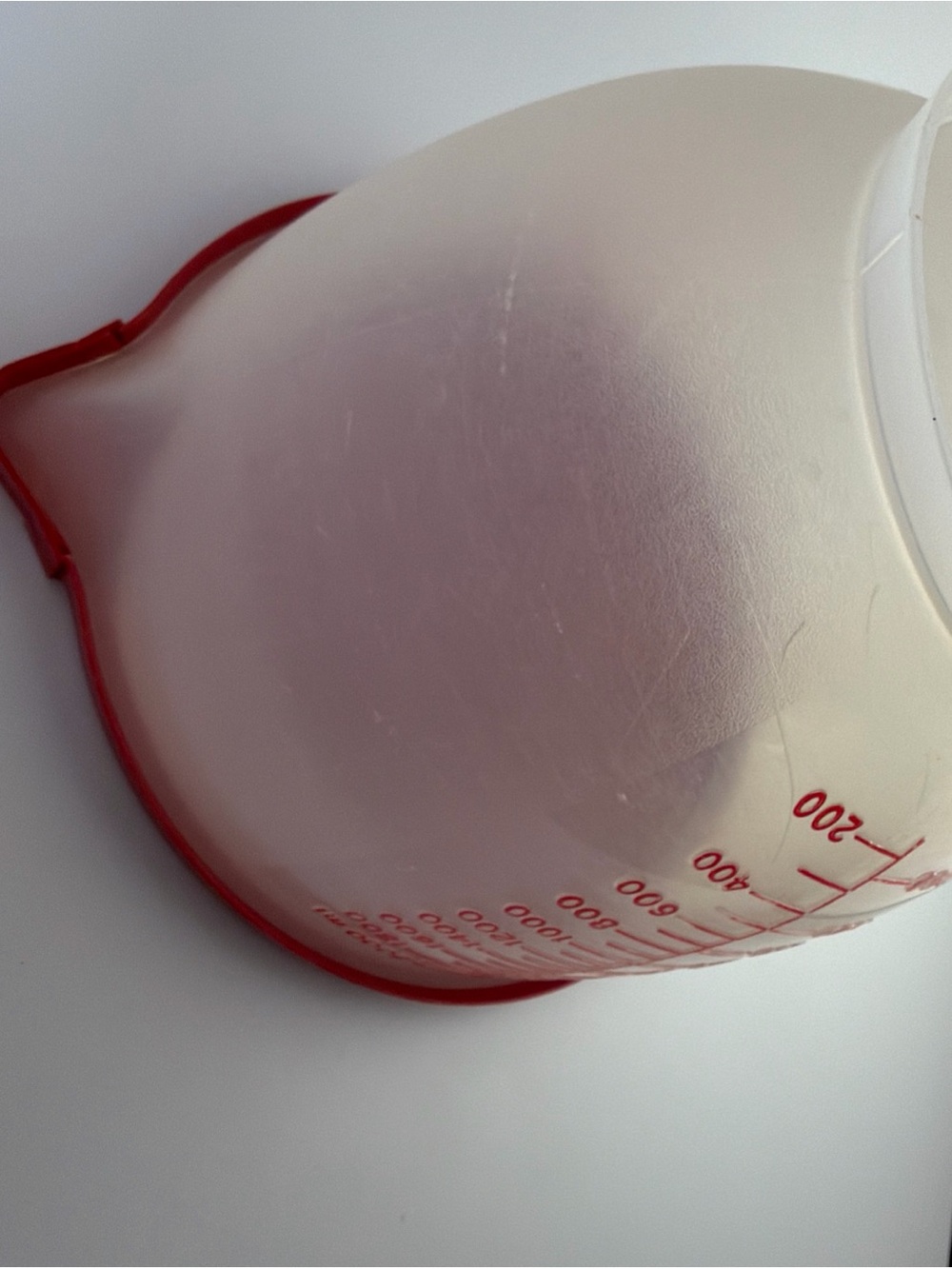 Tupperware Measuring Bowl Cup Mix N Store 8 Cup Vintage 1977 with Red Lid - Picture 6 of 15